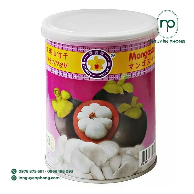 mẫu tem dán cho sản phẩm măng cụt đẹp mắt